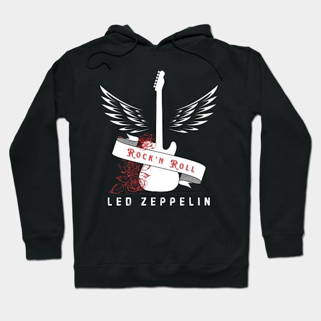 Led Zeppelin Rock n Roll Hoodie by Alexander S.